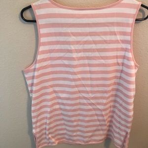 Talbots Tops - Talbots Pink and White Sequin Stripe Tank Top. Talbots Tops - Talbots Pink and White Sequin Stripe Tank Top.